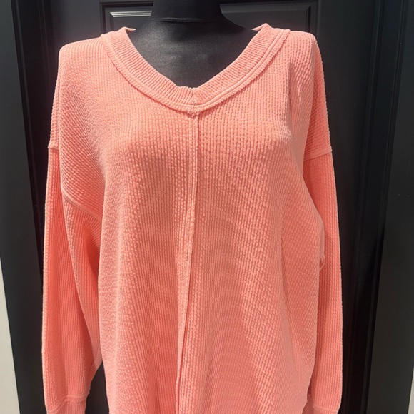 aerie Sweaters - Aerie Coral V-Neck Sweater